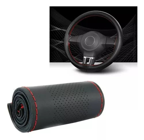 Funda Cubre Volante Cosido Para Auto + Hilo Y Aguja