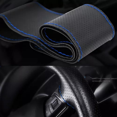 Funda Cubre Volante Cosido Para Auto + Hilo Y Aguja