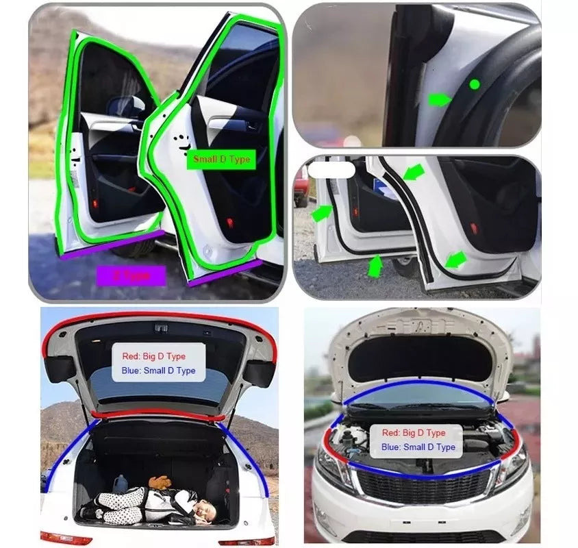 Gomas Aislamiento Sonido Y Absorción D Choque Moldura Puerta