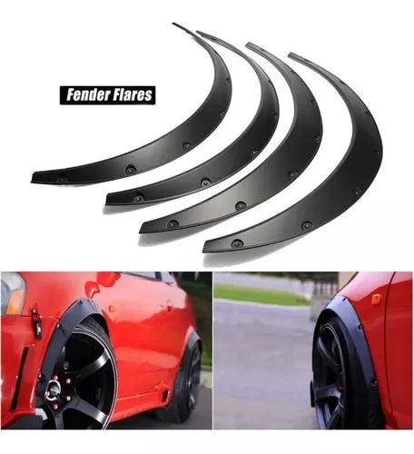 Fender Flares Tapabarro Negro Auto Universal Tuning