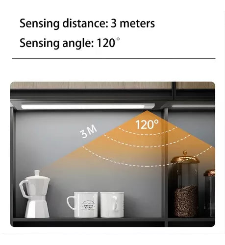 X2 Luz Led Con Sensor Movimiento Recarga Closet Baño Cocina