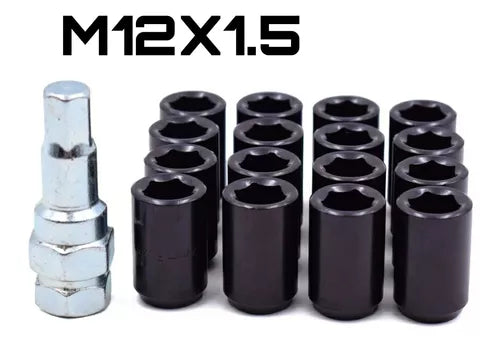 Tuercas De Seguridad Llanta M12 Antirrobo Colores 16 Pcs