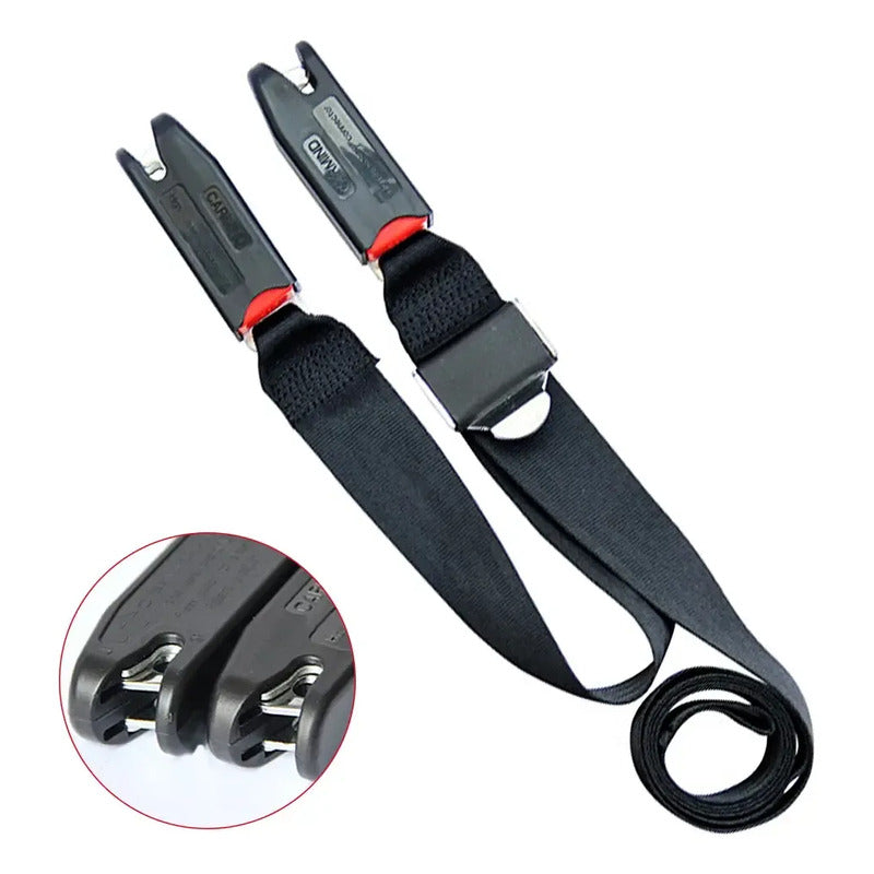 Cinturón De Seguridad Fijación Isofix Para Sillas Bebé Niñ@ Negro