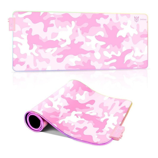 Mouse Pad Gamer Rosa Led Rgb Onikuma G5 Rosa Xl Con Luz