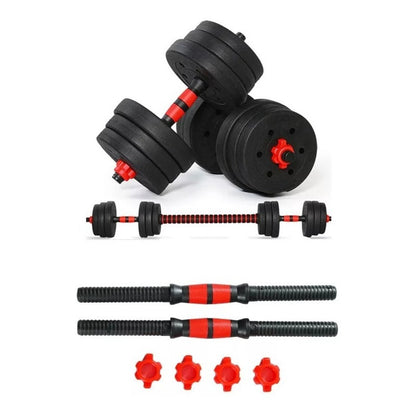 Kit Mancuerna Pvc Ajustable Set Barra Extensión 20kg /ryc