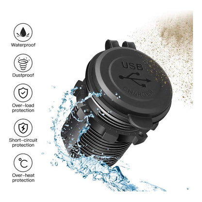 Cargador Doble Usb Adaptador Encendedor Con Luz 12v 1a/2.1a