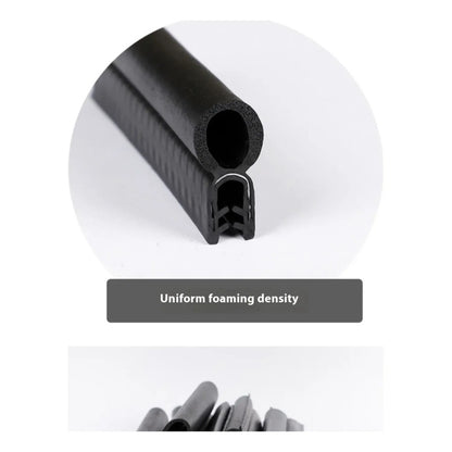 Moldura Contorno Puertas Aislamiento Sonido Absorción 1mts Negro Presión 1metro
