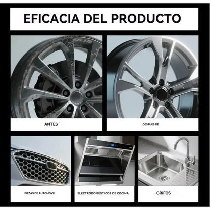Kit Pulidor De Metal Carsun Restaurador Metal /pieza Cromada Negro C24391