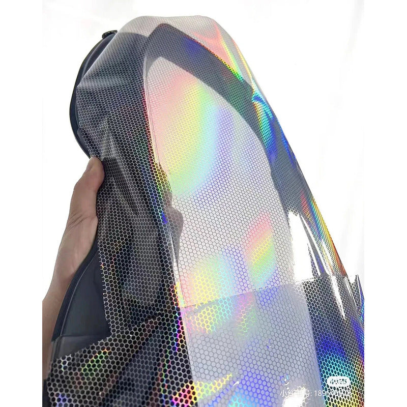 Vinilo Tornasol Para Foco Óptico Vinil Panal 6d Auto Tunning