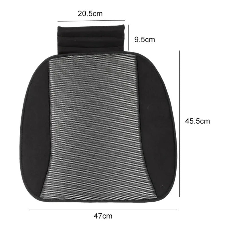 Cojín De Asiento Para Auto Antitranspirante Y Cómodo Protect Negro 14228