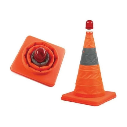 X2 Cono De Emergencia Retractil Reflectante Con Luz Led 50cm