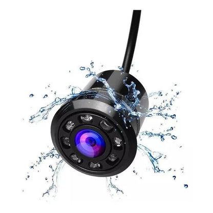 Camara De Reversa Hd Embutida 8 Led Retroceso Vision Nocturn