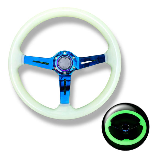 Volante Deportivo Reflectante Tipo Drift Auto Tuning Univers