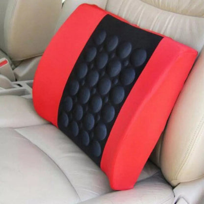 Cojín Lumbar Masajeador Respaldo Ergonómico Almohada Espalda