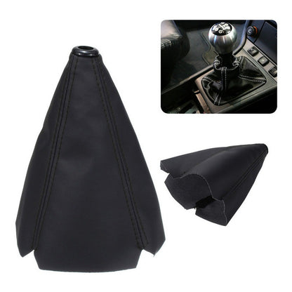 Funda Cubre Palanca De Cambios Eco Cuero Negro Auto Universa