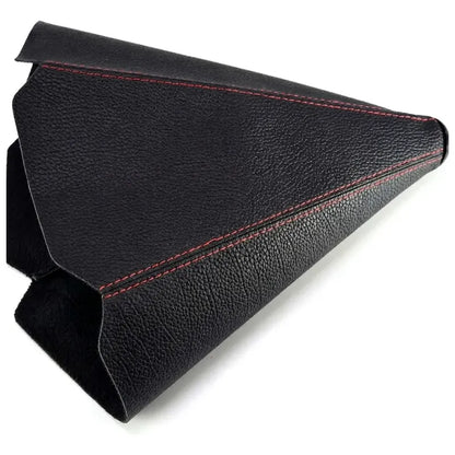 Cofia Funda Cubre Palanca De Cambio Eco Cuero Auto 30269 Kmt Hilo Rojo 30269