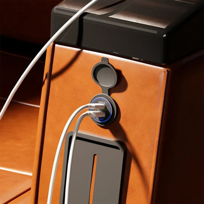 Cargador Doble Usb 18w Type C 30w Carga Rapida Luz 12-24v
