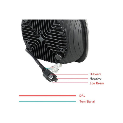 X2 Neblinero 7x6 Foco Led 5x7 Led Con Drl Bicolor 12-24v