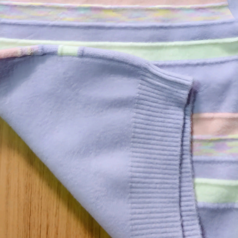 Sweater De Niña Tejido Polerón Teen Cuello Alto Sueter T8-16 Lila 728 Líneas 160