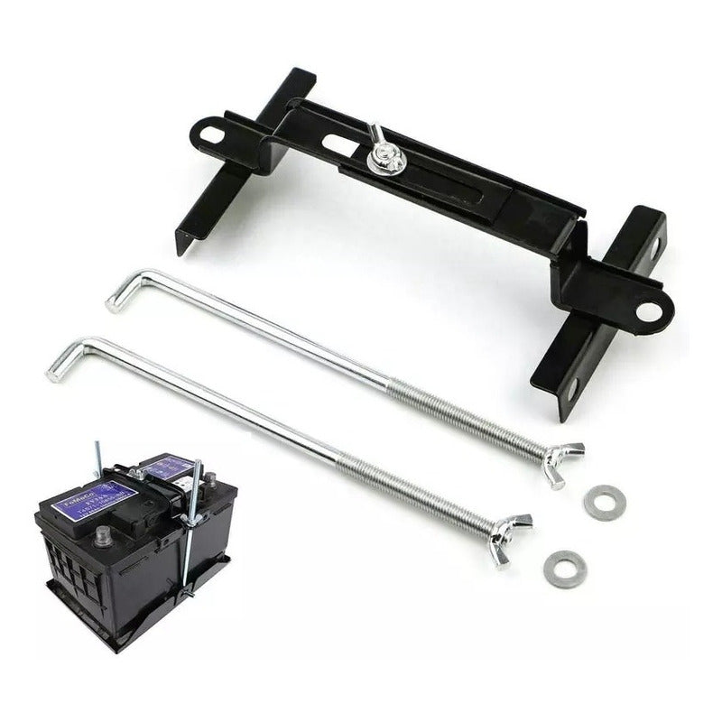 Soporte Fijador Batería Ajustable Auto Seguro Estabilizador