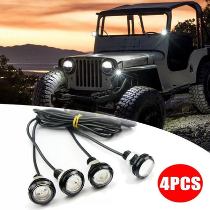 X4 Ojo De Águila Luces Led 23mm 9w Auto Tuning Universal Ryc