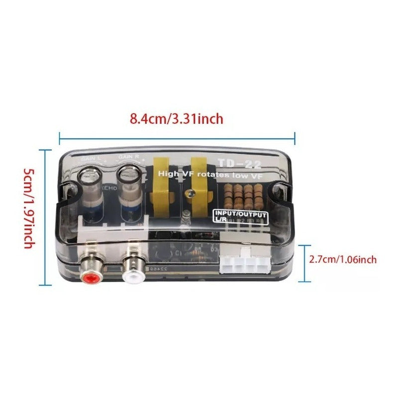Conversor Impedancia Rca Radio Auto Amplificador Td22 Subwoo
