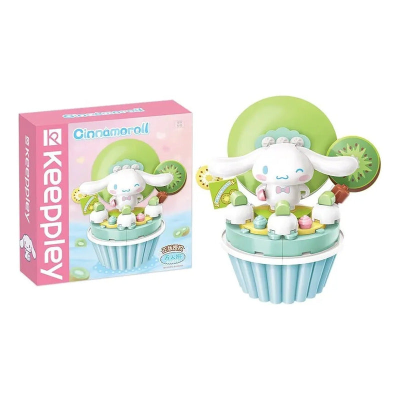 Set Bloques De Construcción Keeppley Hello Kitty Y Amigos 98 Cinnamoroll Kiwi Cupcake 5252