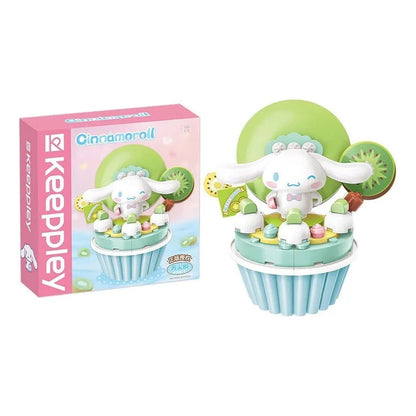 Set Bloques De Construcción Keeppley Hello Kitty Y Amigos 98 Cinnamoroll Kiwi Cupcake 5252