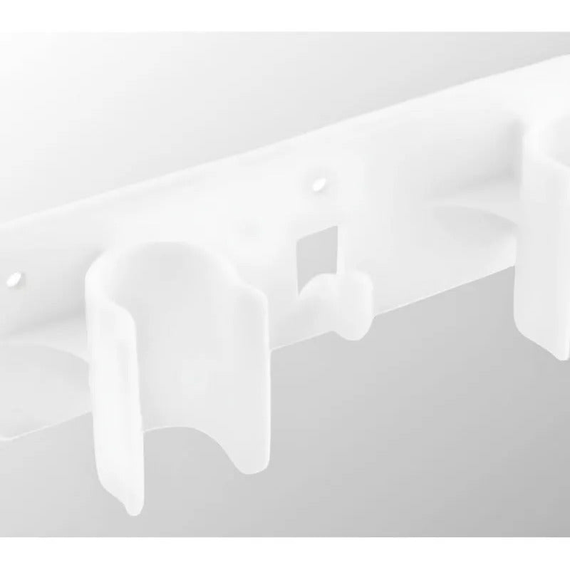 Organizador 3 Escoba Colgador Adhesivo D Escobillon Trapero Blanco 30420