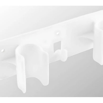 Organizador 3 Escoba Colgador Adhesivo D Escobillon Trapero Blanco 30420