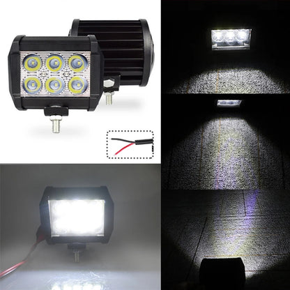 X2 Foco Led Neblinero 18w Antiniebla 6led 12v Auto Camioneta
