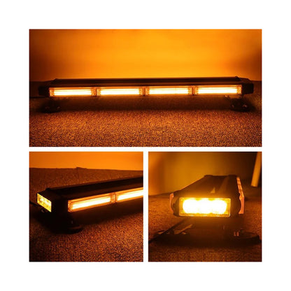 Baliza Led Techo Destellante Ámbar Estrobo Auto 12v Imán 65c