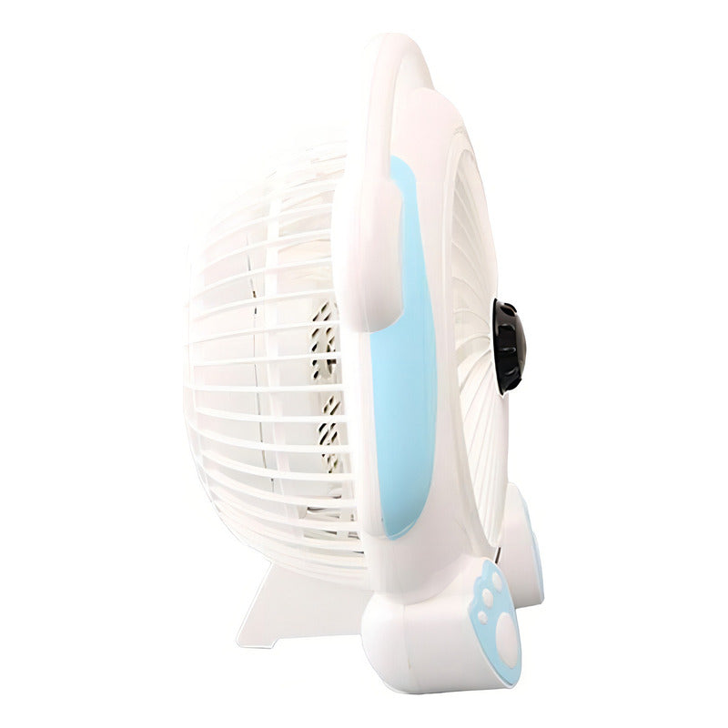 Mini Ventilador D/escritorio Divertido Diseño Perrito 189yyq Cantidad De Aspas 3 Color De La Estructura Blanco Color De Las Aspas Blanco Diámetro 28 Cm Material De Las Aspas Plástico