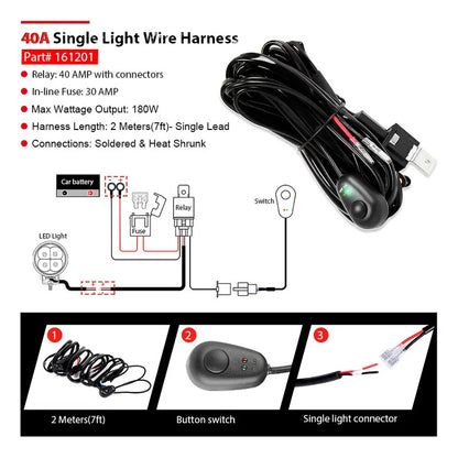 Kit Cableado Para Barra Led Con Control Remoto Estroboscópic