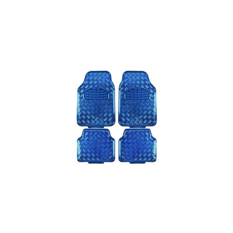 Alfombra Cubre Piso Metálico Colores Set 4pcs Auto Tuning