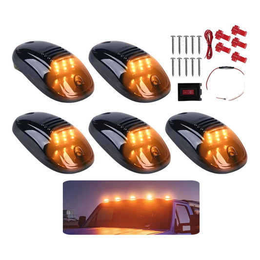 X5 Luz Led De Techo Ahumada Camioneta Suv + Interruptor 12v