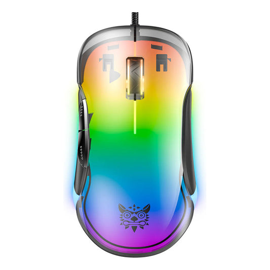 Ratón Para Jugadores Onikuma Cw925 12800 Dpi, 7 Botones Rgb, Negro
