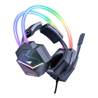 Audifono Gamer Onikuma X20 Pro Cancelación De Ruido Luz Rgb