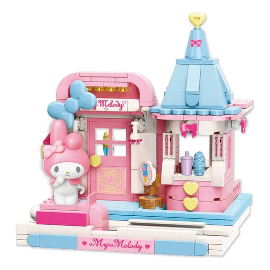 Set Bloque De Construcción Keepplay Sanrio 366 Pieza Kawaii 366 My Melody Ice Cream House