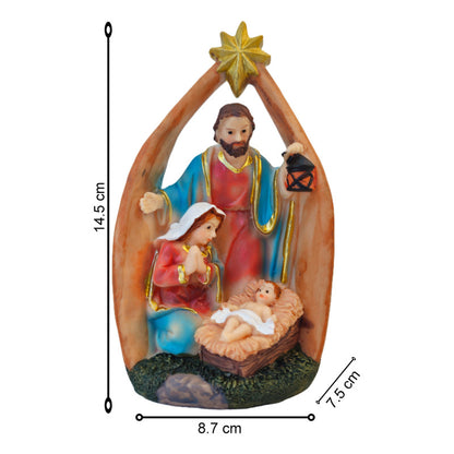 Figura Pesebre Nacimiento Con Estrella De Belen Navidad /ryc