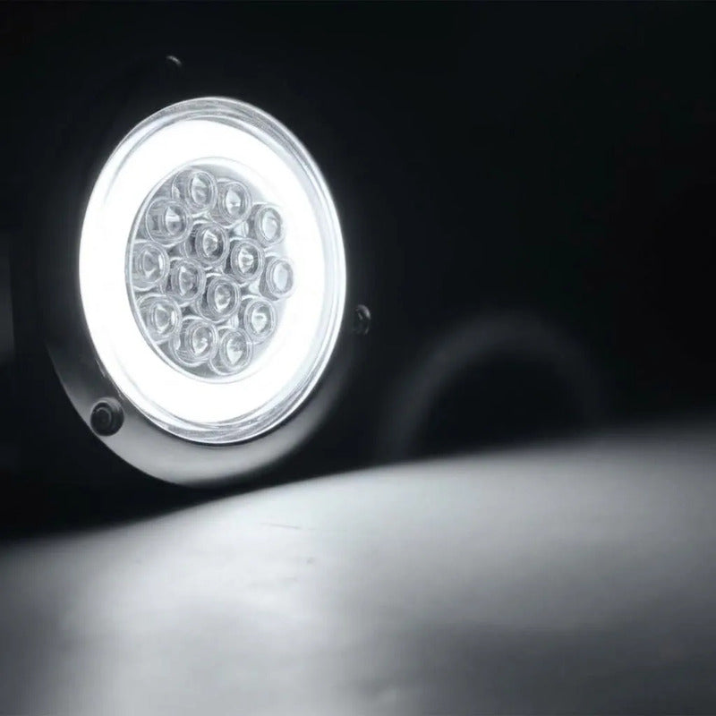 Luz Led Trasera Lateral 12/24v Auto Camión Remolque Destella Ambos Lados Blanco 25281