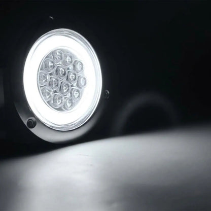 Luz Led Trasera Lateral 12/24v Auto Camión Remolque Destella Ambos Lados Blanco 25281