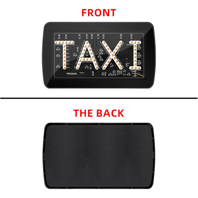 Letrero Luz Led Taxi Bicolor Con Ventosa Conexión Cenicero Rojo/verde 13303