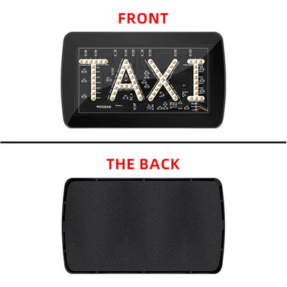 Letrero Luz Led Taxi Bicolor Con Ventosa Conexión Cenicero Rojo/verde 13303
