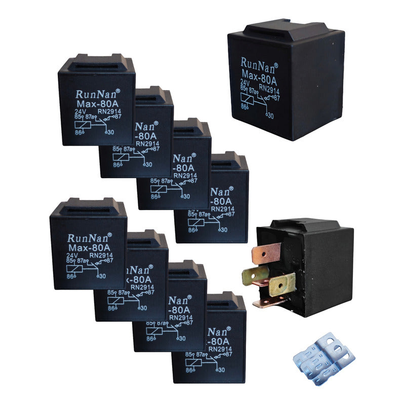 X10 Relay 24v 80a 5 Patas Relé Auto 5 Pines 24v /r&c