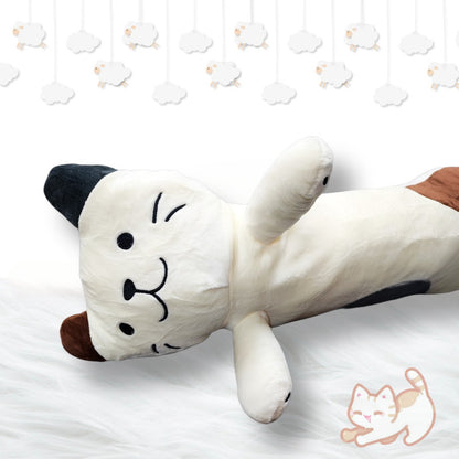Cojín Gatito Peluche Felpa Gato Kawaii Abrazable 70cm Almoha