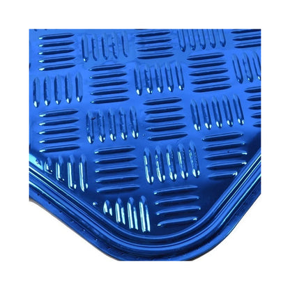 Alfombra Cubre Piso Metálico Colores Set 4pcs Auto Tuning