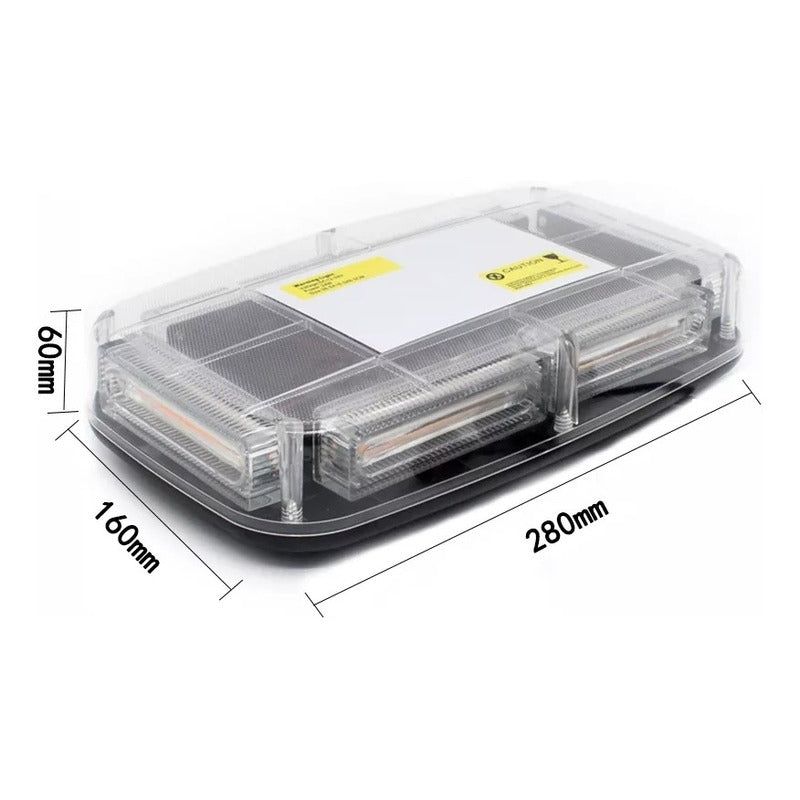 Baliza De Techo Auto Destellante 12-24v Estrobo Con Iman /r&