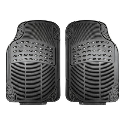 Alfombra Piso De Goma Auto Universal 4 Piezas Doble Camello