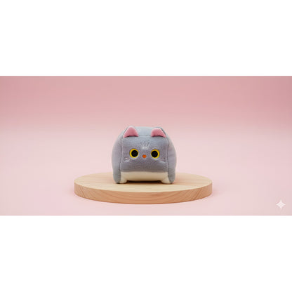 Peluche Cojín Suave De Felpa Gato Cuadrado Kawaii 20cm R&c